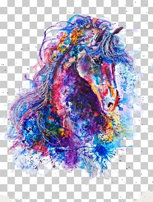 Horse Watercolor Painting Art White PNG, Clipart, Animals, Art, Canvas ...