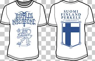 Suomi Finland Perkele Sports Fan Jersey T-shirt Impaled Nazarene PNG