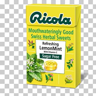 Ricola Mint Herb Lemon Beebalm Elderflower Cordial PNG