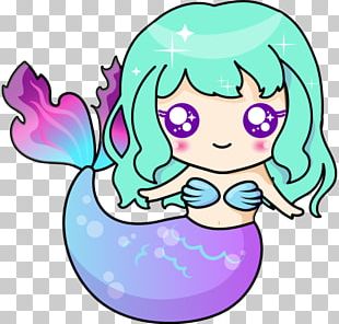 Kavaii Mermaid Drawing PNG