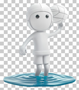 Water Polo - Cartoon Water Polo Player PNG