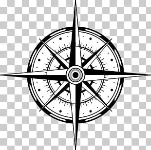 North Compass Rose Map PNG, Clipart, Angle, Black And White, Cardinal ...