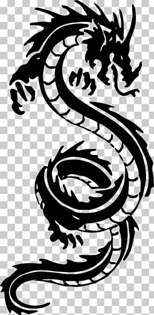 Dragon Tattoo PNG, Clipart, Art, Artistic, Black And White, Chinese ...