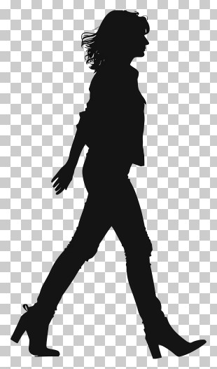 Taylor Swift Silhouette - Silhouette Of A Walking Woman In Style PNG
