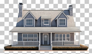 Cape Cod House - Traditional House Design PNG