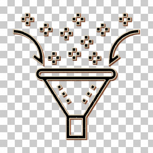 Data Management Icon Filtering Icon Funnel Icon PNG