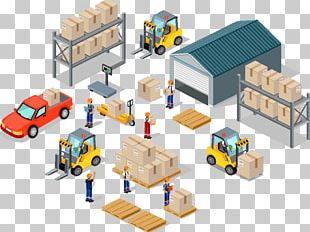 Graphics Warehouse Logistics Illustration PNG