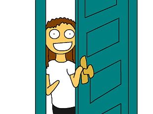Text Hand Cartoon PNG