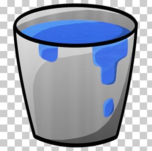 Electric Blue Water Glass PNG
