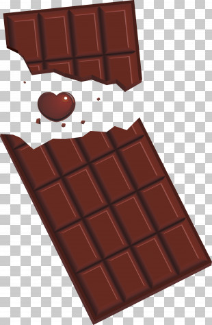 Kawaii Chocolate Bar Opened Chocolate Bar Unwrapped Chocolate Bar PNG