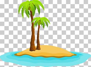 Cartoon Green Coconut Tree PNG, Clipart, Cartoon, Cartoon Clipart ...