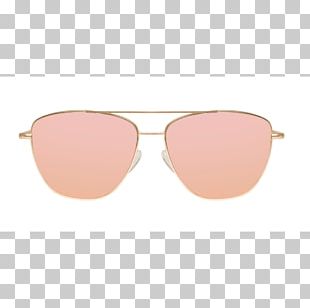 Hawkers Aviator Sunglasses Gold Lens PNG