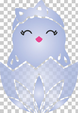 Chick In Eggshell Easter Day Adorable Chick PNG