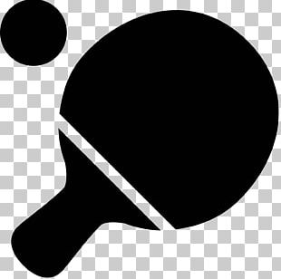 Ping Pong Paddles & Sets Black & White Computer Icons PNG