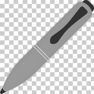Icon - Grey Pen Cartoon Illustration PNG