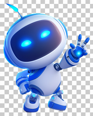 Astro Bot - Cute Robot Cartoon Character PNG