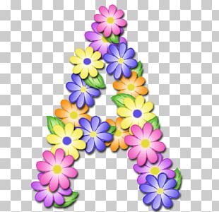 Flower Letter Alphabet Floral Design PNG