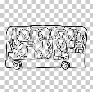 Crowded Bus Clipart Black