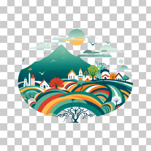 South Africa Heritage Day - Colorful Sunset Landscape PNG
