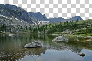 Fjord Tarn Mount Scenery Glacial Lake Lake District PNG
