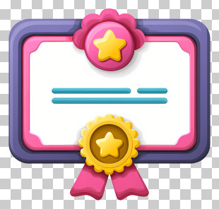 Get A Certificate - Colorful Certificate With Stars PNG