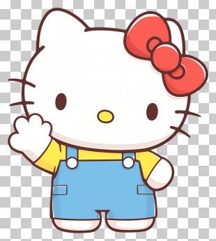 Cute Hello Kitty - Hello Kitty Cartoon Character Illustration PNG