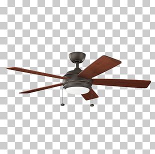 Kichler Hatteras Bay Brushed Metal Ceiling Fans Png Clipart
