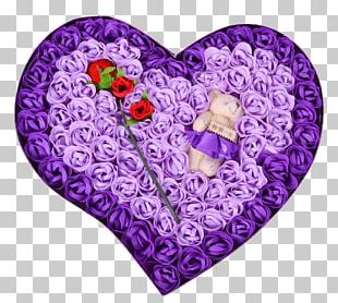 Beach Rose Flower Gift Heart Valentines Day PNG