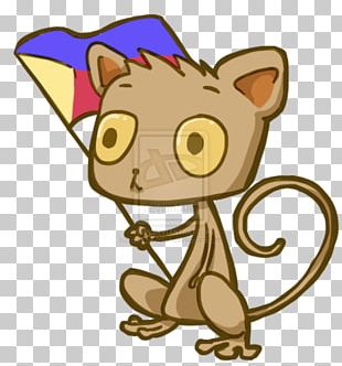 Whiskers Tarsier Cartoon Drawing PNG
