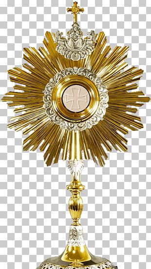 Monstrance Blessed Sacrament Eucharistic Adoration Holy Card PNG ...