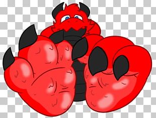 Veemon Paw Character Foot Shoe PNG