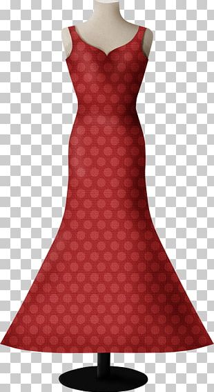 Polka Dot Cocktail Dress Cocktail Dress Gown PNG