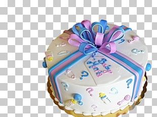 Cupcake Gender Reveal Buttercream Sugar Cake Birthday Cake PNG
