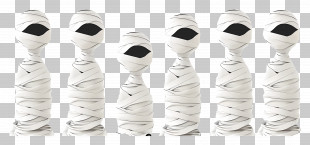 Halloween Border - Cartoon Mummy Figures For Halloween PNG