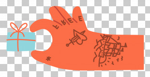 Hand Pinching Present Hand Gift PNG