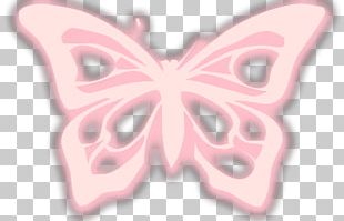 Butterfly Pink M Symmetry 2M PNG