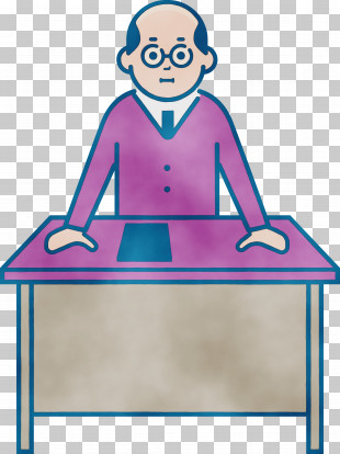 Desk Furniture Cartoon Sitting Line PNG, Clipart, Alone Time, Behavior ...