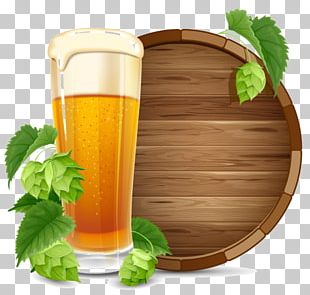 Beer Glasses Ale Hops Barrel PNG