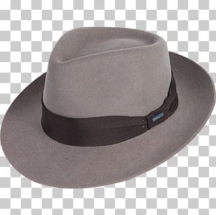 Fedora Hat Cashmere Wool Preto PNG
