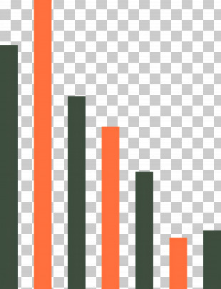 Bar Graph - Orange And Green Bar Chart Illustration PNG
