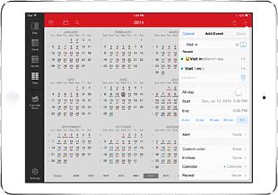 Calendar IOS 8 IPad App Store PNG