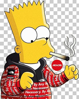 1009 X 1178 92 - Bart Simpson Supreme Png Clipart (#62633
