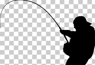 bent fishing rod silhouette
