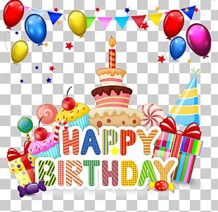 Birthday Cake Cupcake Cartoon PNG
