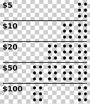 Canadian Currency Tactile Feature Banknotes Of The Canadian Dollar Braille PNG
