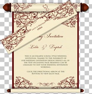 wedding program scroll clipart
