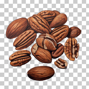 Pecans - Heap Of Pecan Nuts For Snacks Or Recipes PNG