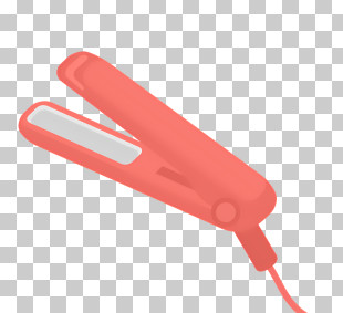 Fashion - Red Hair Straightener With Cord PNG