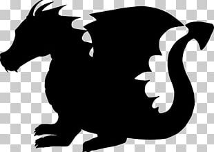 Dragon Silhouette Child PNG, Clipart, Art, Black And White, Carnivoran ...