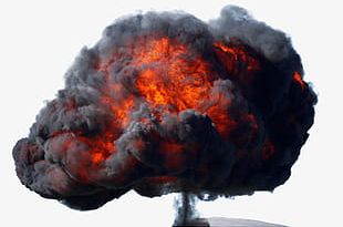 Black Mushroom Cloud PNG